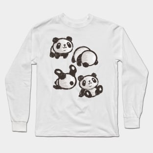 Rolling panda Long Sleeve T-Shirt